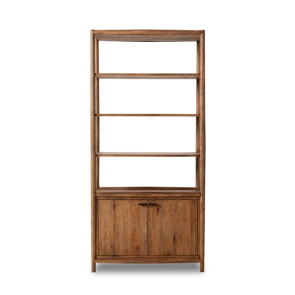 Four Hands - Bolton - Glenview Bookcase-Weathered Oak - 236400-001 veiw 3