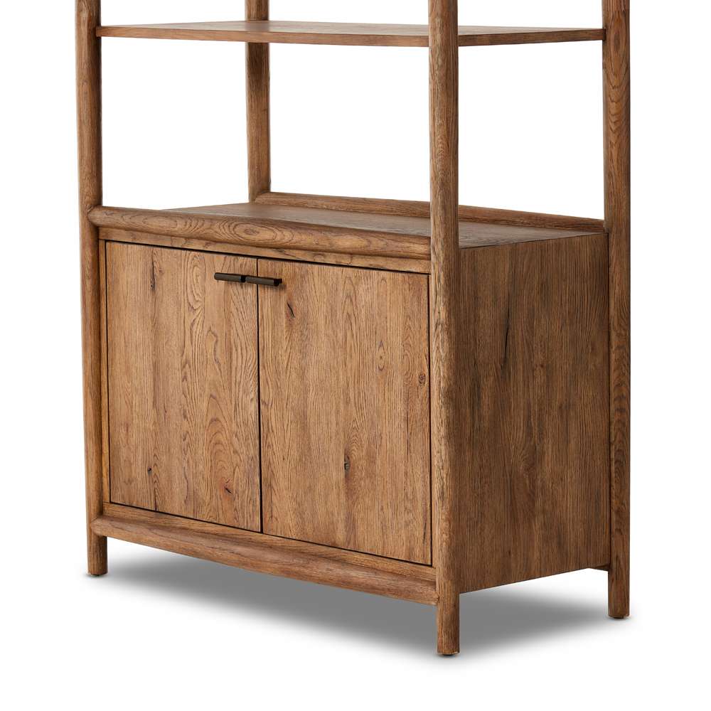 Four Hands - Bolton - Glenview Bookcase-Weathered Oak - 236400-001 veiw 8