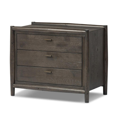 Four Hands - Bolton - Glenview Nightstand - Cracked Smoked Black Veneer - 236473-002 veiw 1