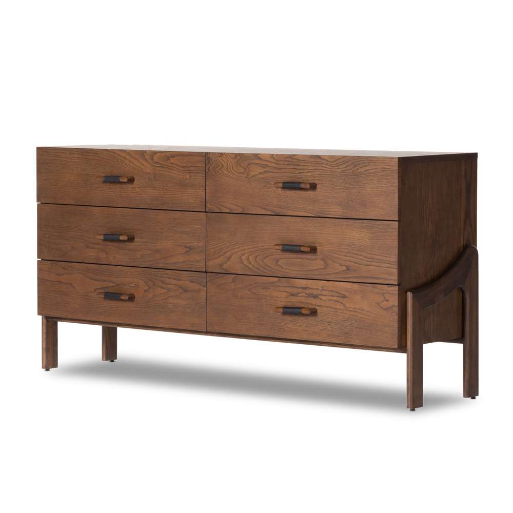 Four Hands - Bolton - Halston 6 Drawer Dresser-Terra Brown Ash - 232428-001 veiw 1