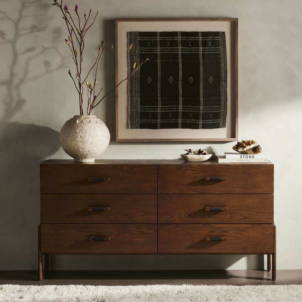 Four Hands - Bolton - Halston 6 Drawer Dresser-Terra Brown Ash - 232428-001 veiw 2