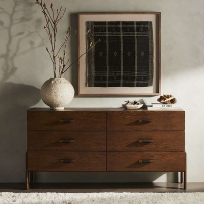 Four Hands - Bolton - Halston 6 Drawer Dresser-Terra Brown Ash - 232428-001 veiw 9