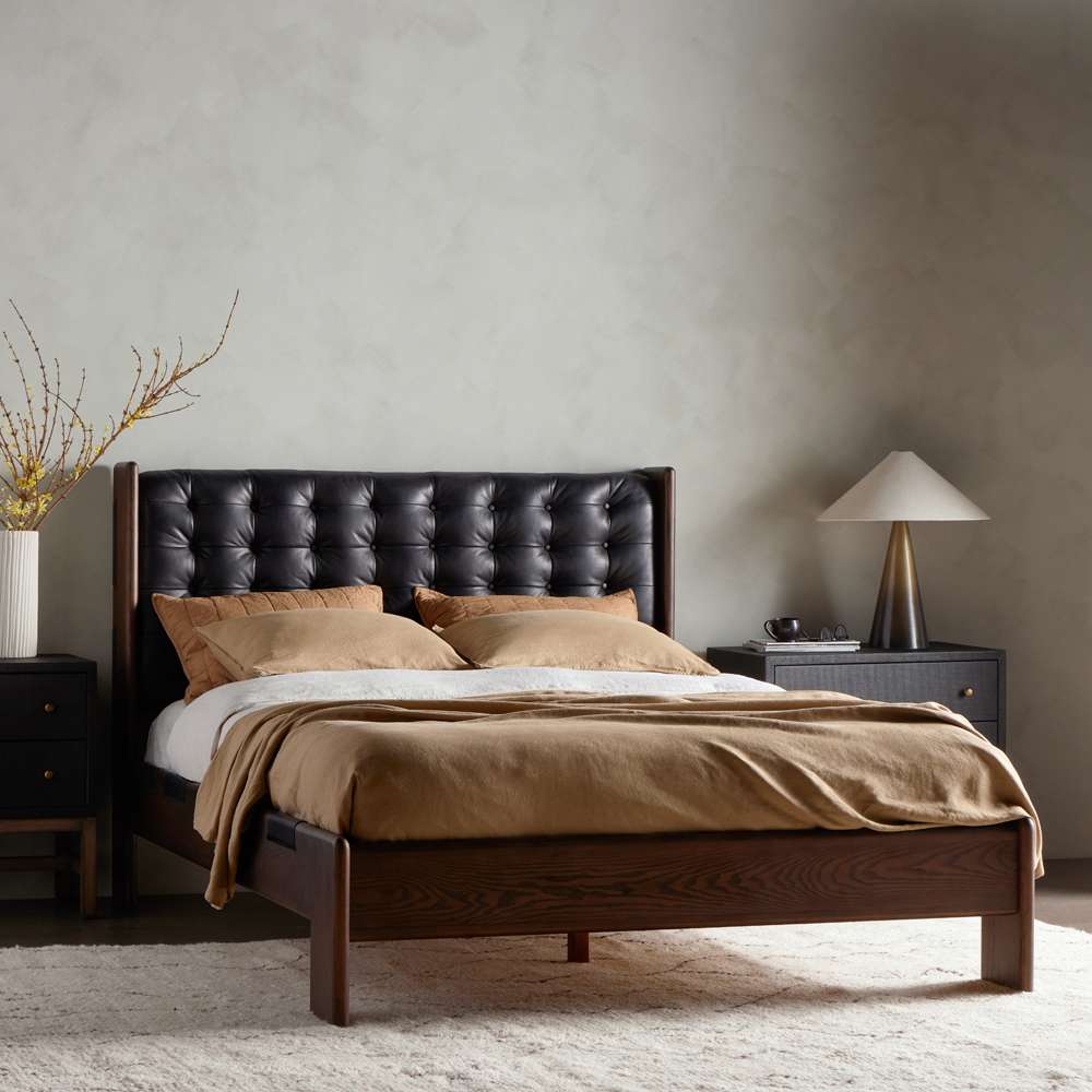 Four Hands - Bolton - Halston Bed-Terra Brown Ash-Queen - 232427-002 veiw 2