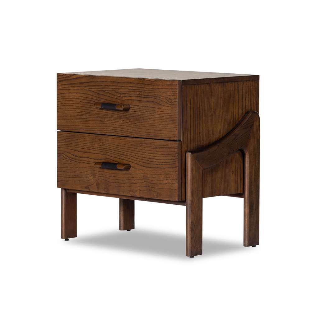 Four Hands - Bolton - Halston Nightstand-Terra Brown Ash - 232430-001 veiw 1