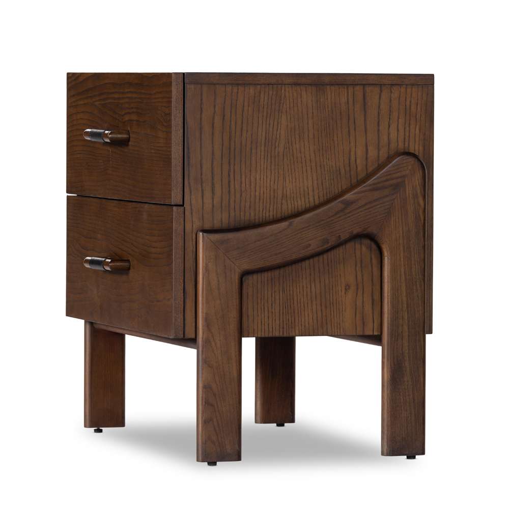 Four Hands - Bolton - Halston Nightstand-Terra Brown Ash - 232430-001 veiw 3