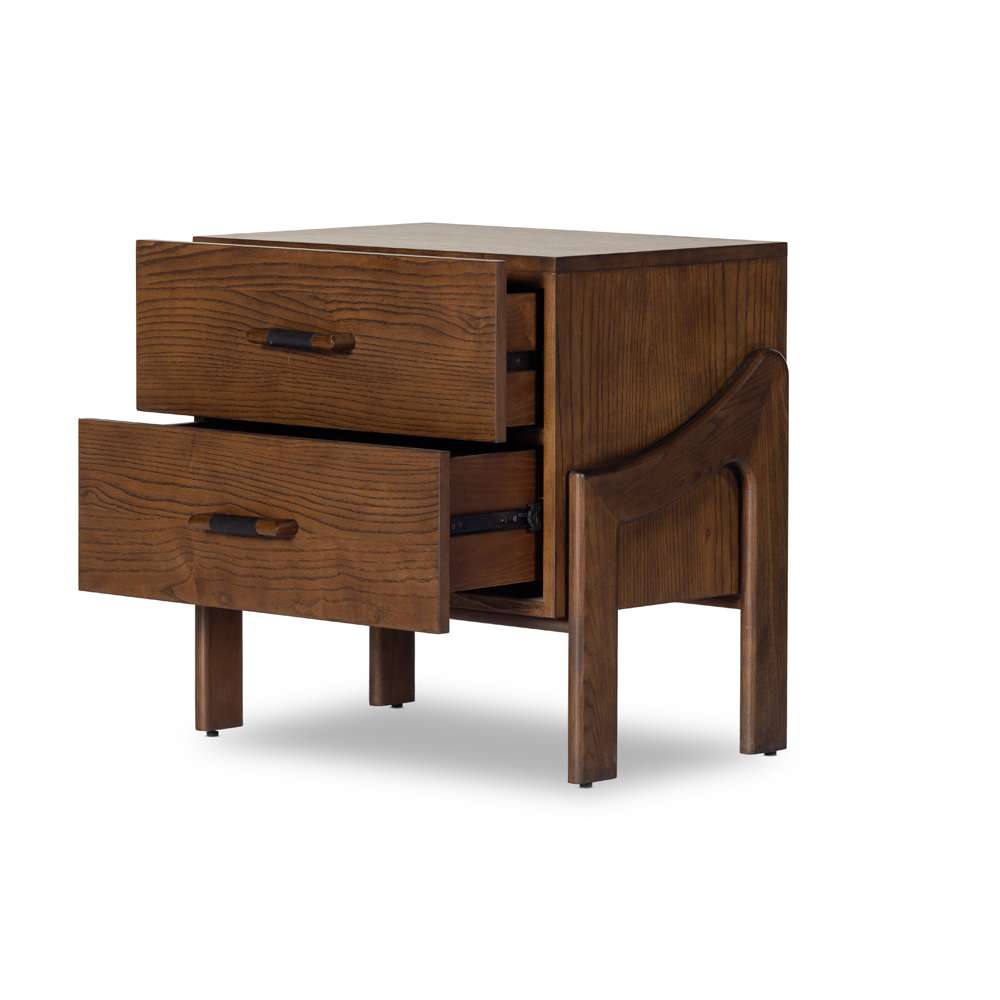 Four Hands - Bolton - Halston Nightstand-Terra Brown Ash - 232430-001 veiw 5