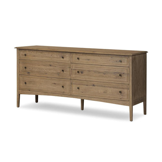 Four Hands - Bolton - Maggie 6 Drawer Dresser - Aged Smoked Oak Resawn - 246648-003 veiw 1