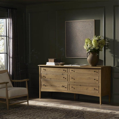Four Hands - Bolton - Maggie 6 Drawer Dresser - Aged Smoked Oak Resawn - 246648-003 veiw 11