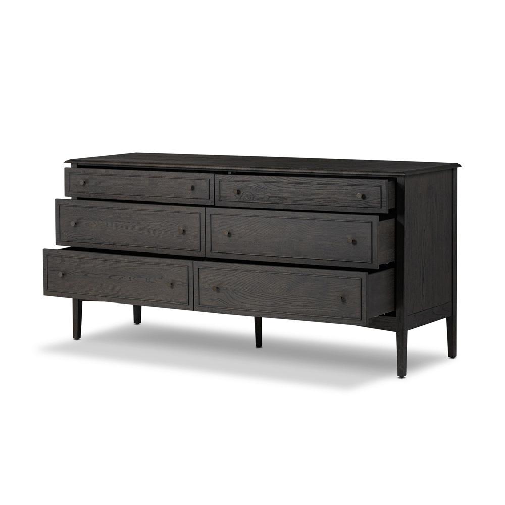Four Hands - Bolton - Maggie 6 Drawer Dresser - Smoked Black Oak Veneer - 246648-002 veiw 3