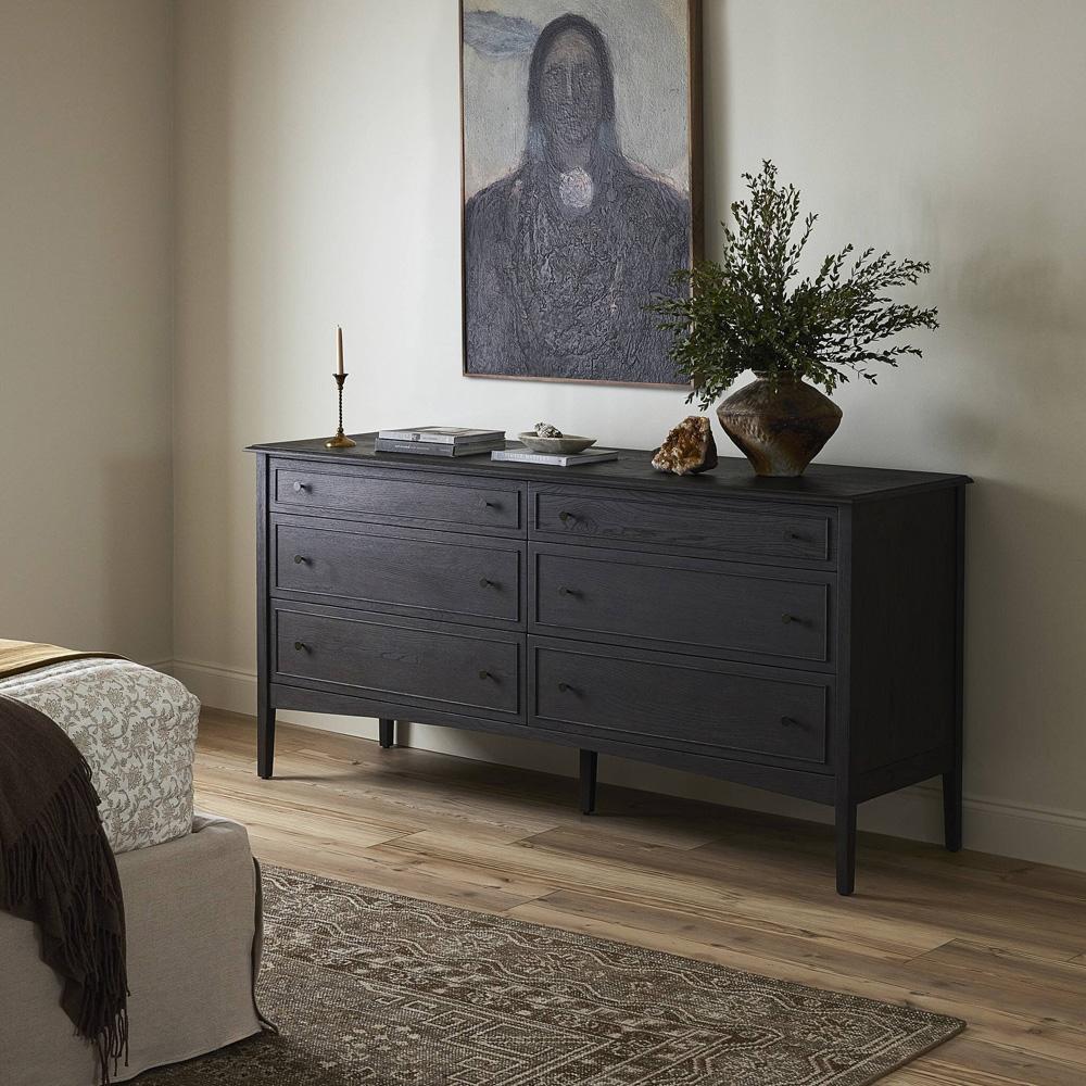 Four Hands - Bolton - Maggie 6 Drawer Dresser - Smoked Black Oak Veneer - 246648-002 veiw 11