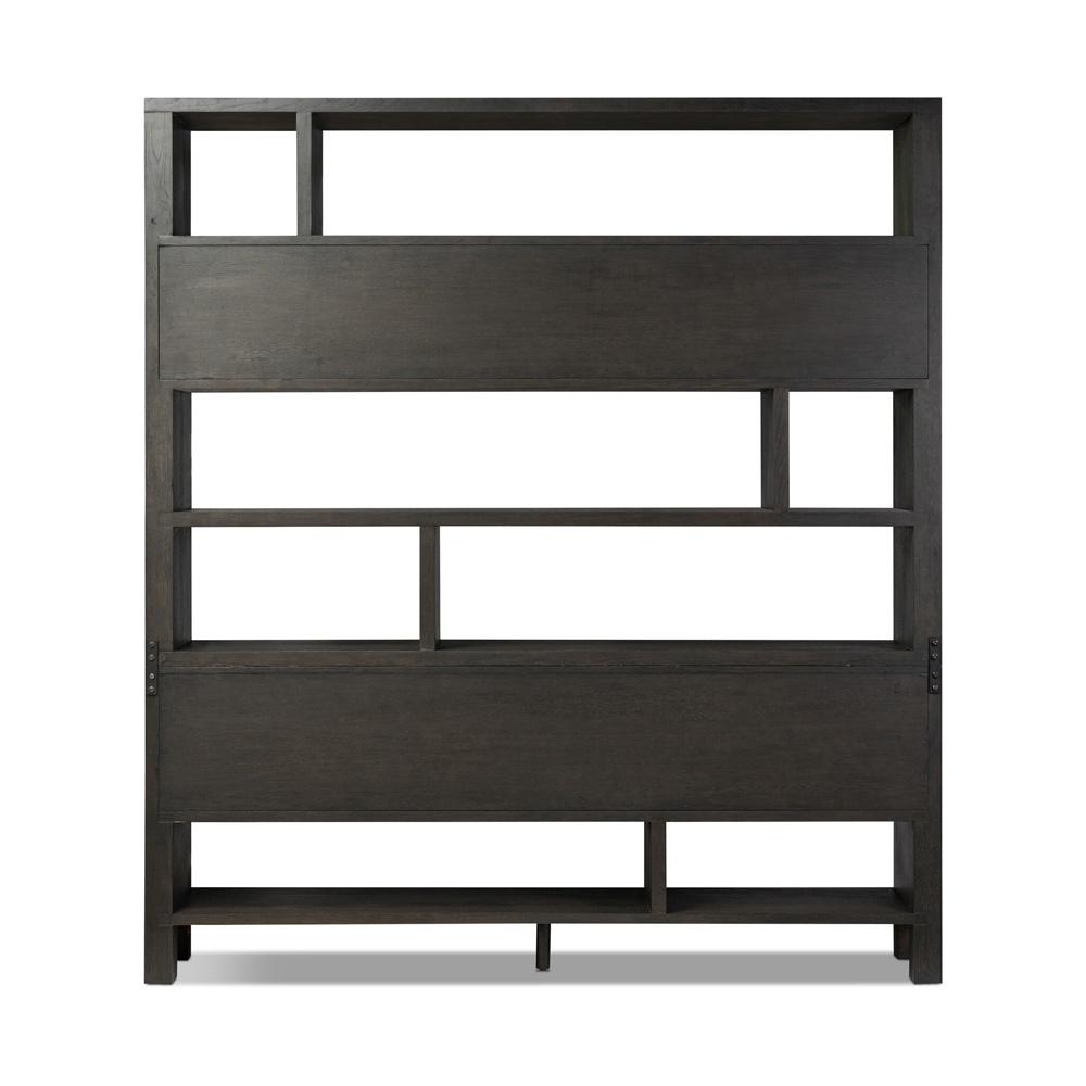 Four Hands - Bolton - Noeline Wide Bookcase - Smoked Black Oak - 241490-001 veiw 3