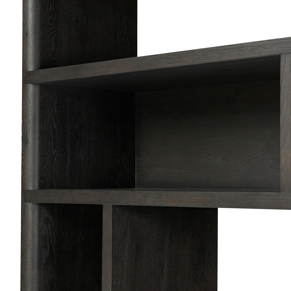 Four Hands - Bolton - Noeline Wide Bookcase - Smoked Black Oak - 241490-001 veiw 8