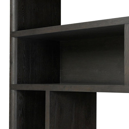 Four Hands - Bolton - Noeline Wide Bookcase - Smoked Black Oak - 241490-001 veiw 8