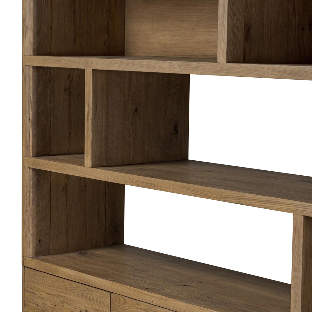 Four Hands - Bolton - Noeline Wide Bookcase - Worn Oak - 241490-002 veiw 7