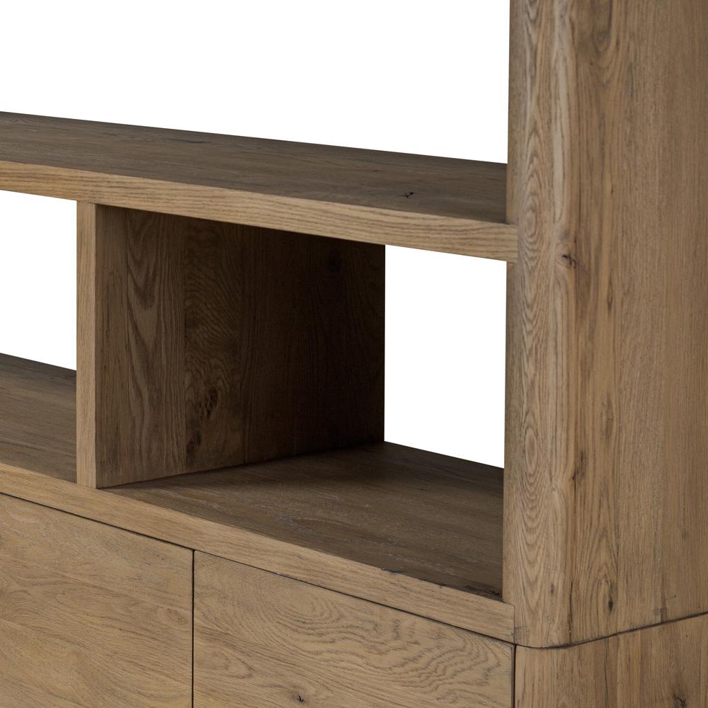 Four Hands - Bolton - Noeline Wide Bookcase - Worn Oak - 241490-002 veiw 8