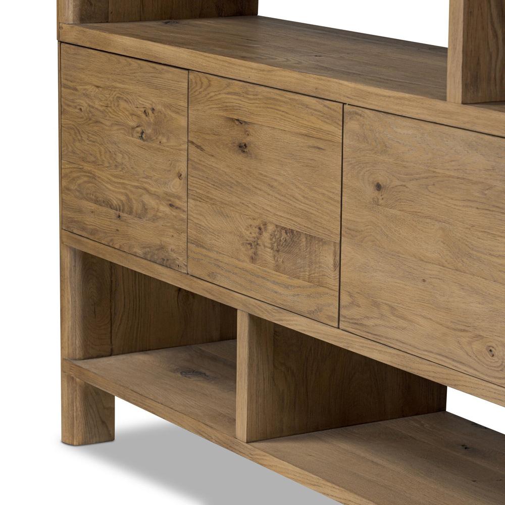 Four Hands - Bolton - Noeline Wide Bookcase - Worn Oak - 241490-002 veiw 11