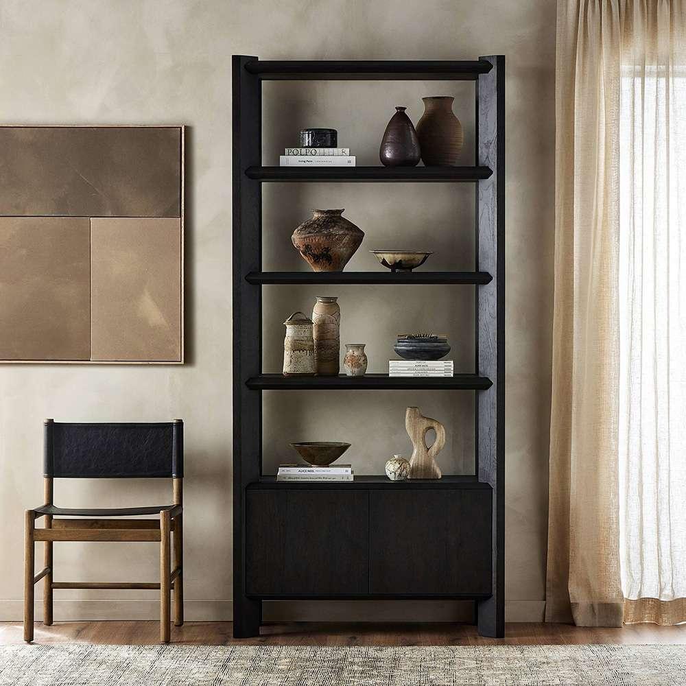 Four Hands - Bolton - Orwin Bookshelf - Smoked Black Oak - 239431-001 veiw 8