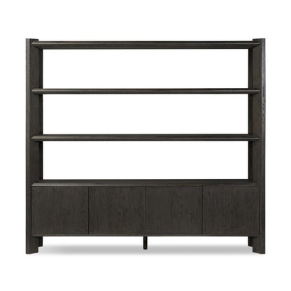 Four Hands - Bolton - Orwin Wide Bookshelf - Smoked Black Oak - 245453-001 veiw 2