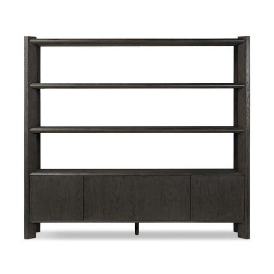 Four Hands - Bolton - Orwin Wide Bookshelf - Smoked Black Oak - 245453-001 veiw 2