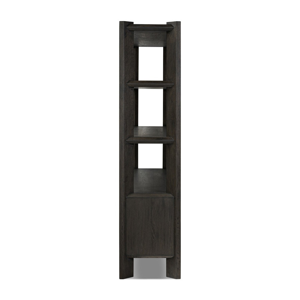 Four Hands - Bolton - Orwin Wide Bookshelf - Smoked Black Oak - 245453-001 veiw 4