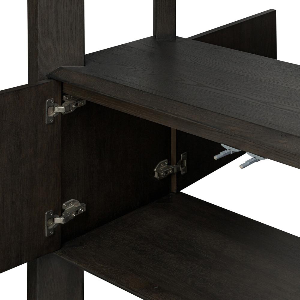 Four Hands - Bolton - Orwin Wide Bookshelf - Smoked Black Oak - 245453-001 veiw 6