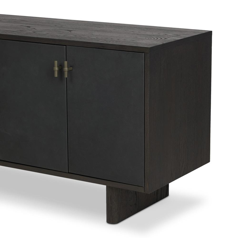 Four Hands - Bolton - Posada L-Shaped Desk - Worn Black Oak Veneer - 237442-002 veiw 7