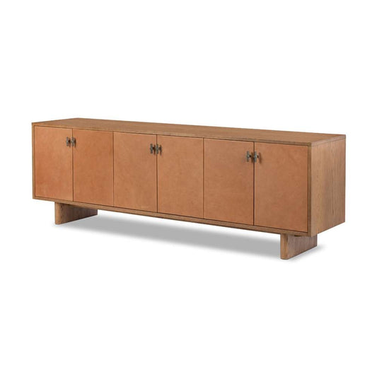Four Hands - Bolton - Posada Media Console-Amber Oak - 232363-002 veiw 1