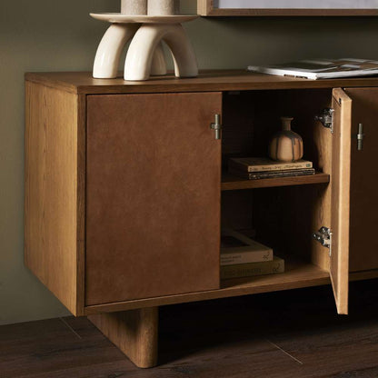 Four Hands - Bolton - Posada Media Console-Amber Oak - 232363-002 veiw 3