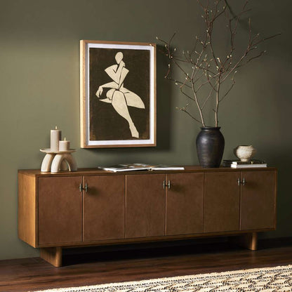 Four Hands - Bolton - Posada Media Console-Amber Oak - 232363-002 veiw 5