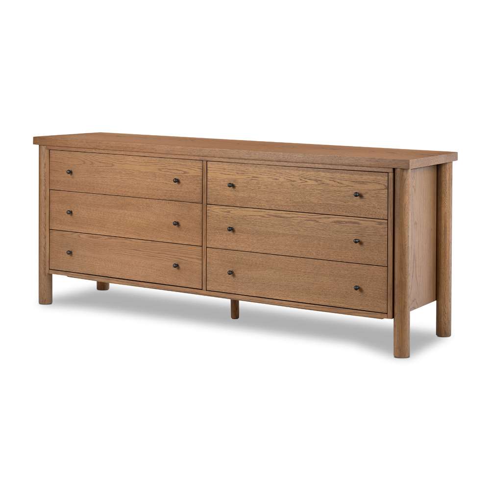 Four Hands - Bolton - Roark 6 Drawer Dresser-Amber Oak Veneer - 236440-001 veiw 1