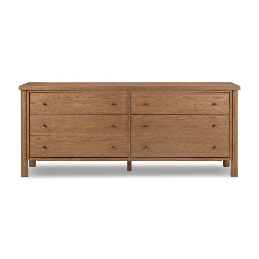 Four Hands - Bolton - Roark 6 Drawer Dresser-Amber Oak Veneer - 236440-001 veiw 6