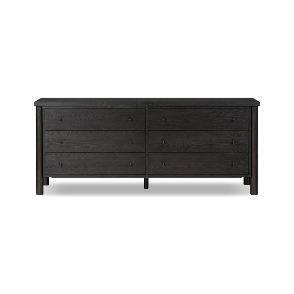 Four Hands - Bolton - Roark 6 Drawer Dresser - Ebony Oak Veneer - 236440-002 veiw 2