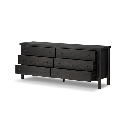 Four Hands - Bolton - Roark 6 Drawer Dresser - Ebony Oak Veneer - 236440-002 veiw 3
