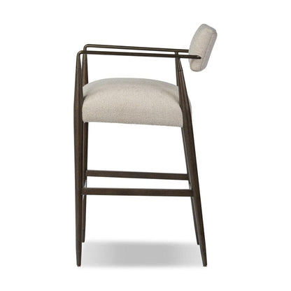 Four Hands - Bolton - Waldon Bar Stool - Charter Oatmeal - 109270-014 veiw 3