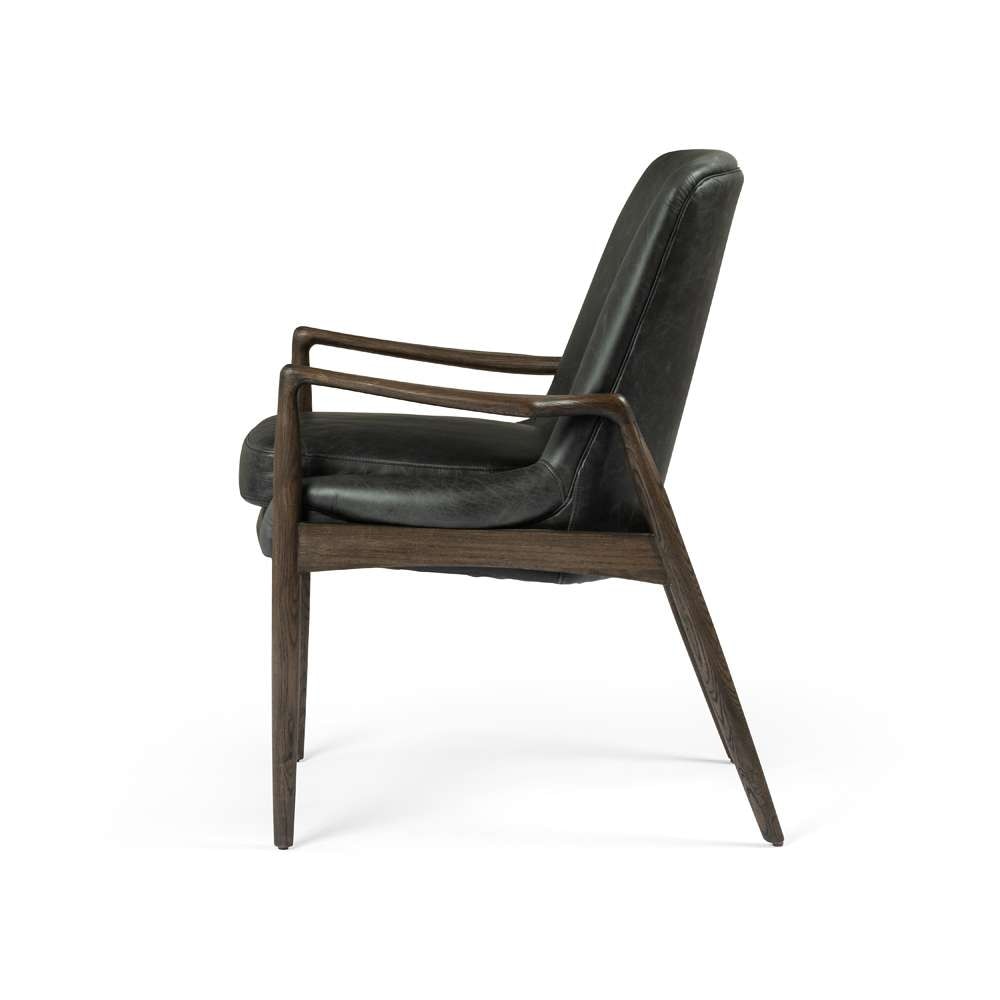 Four Hands - Braden Dining Arm Chair - Durango Smoke - 100075-005 veiw 4