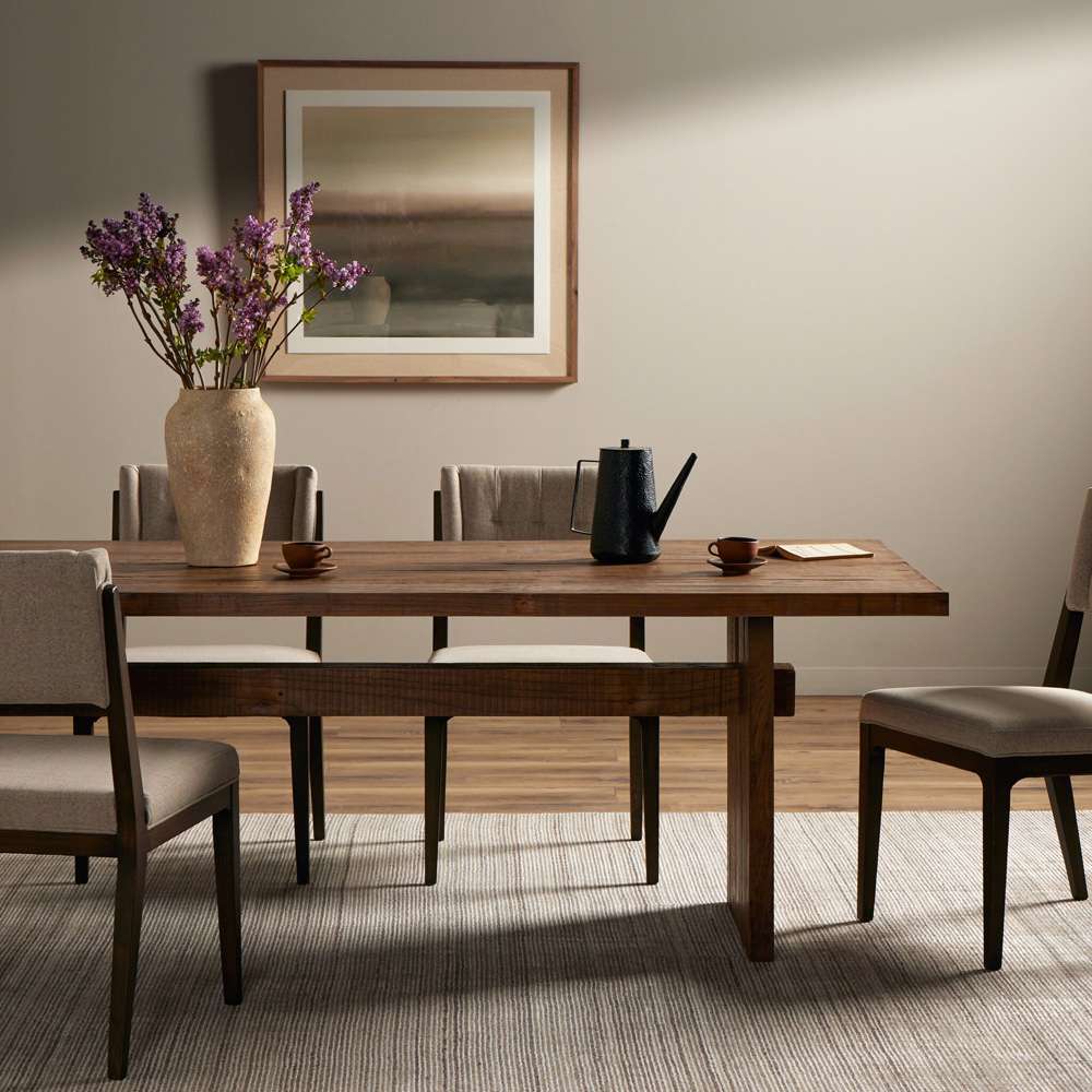 Four Hands - Brandy Dining Table - Rustic Weathered Elm - 236070-001 veiw 4