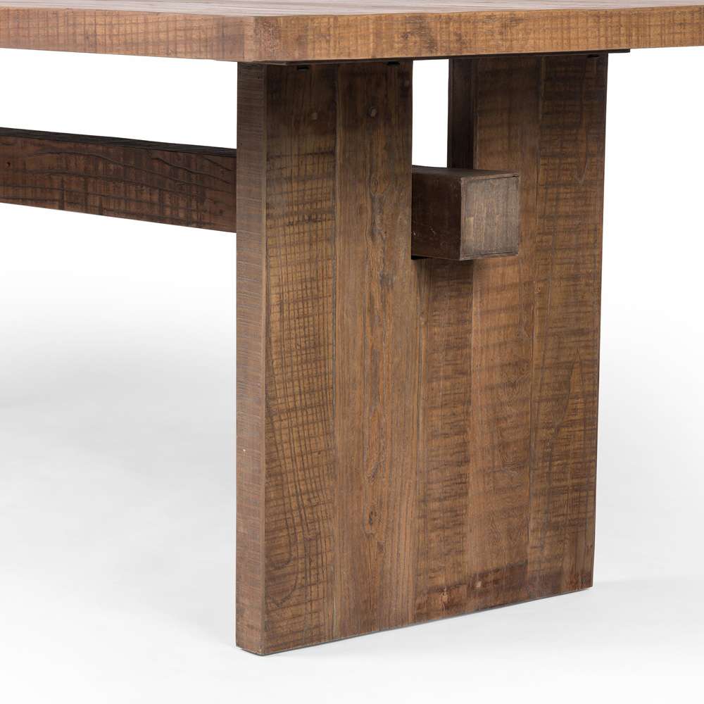 Four Hands - Brandy Dining Table - Rustic Weathered Elm - 236070-001 veiw 9