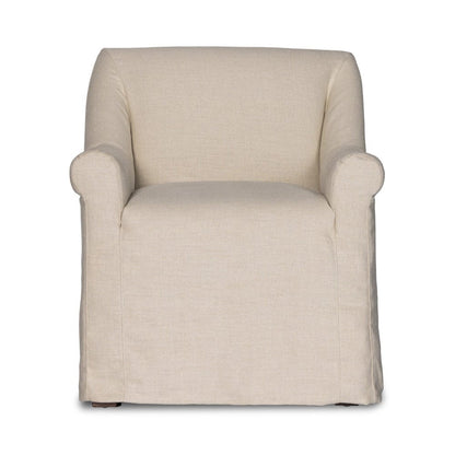 Four Hands - Bridges Slipcover Dining Armchair - Brussels Natural - 232437-001 view 1