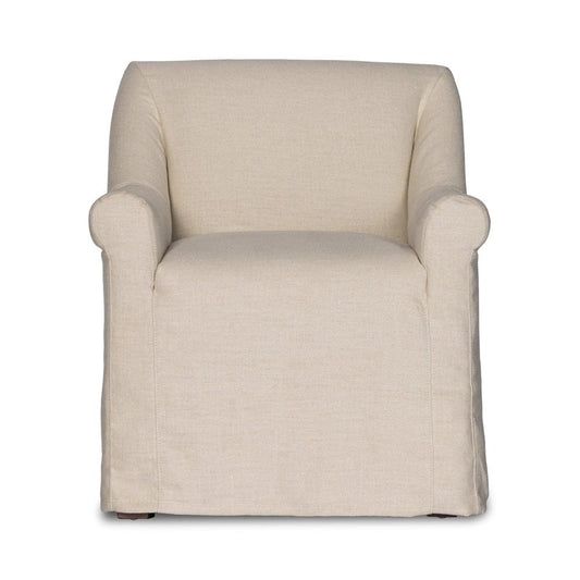 Four Hands - Bridges Slipcover Dining Armchair - Brussels Natural - 232437-001 view 1