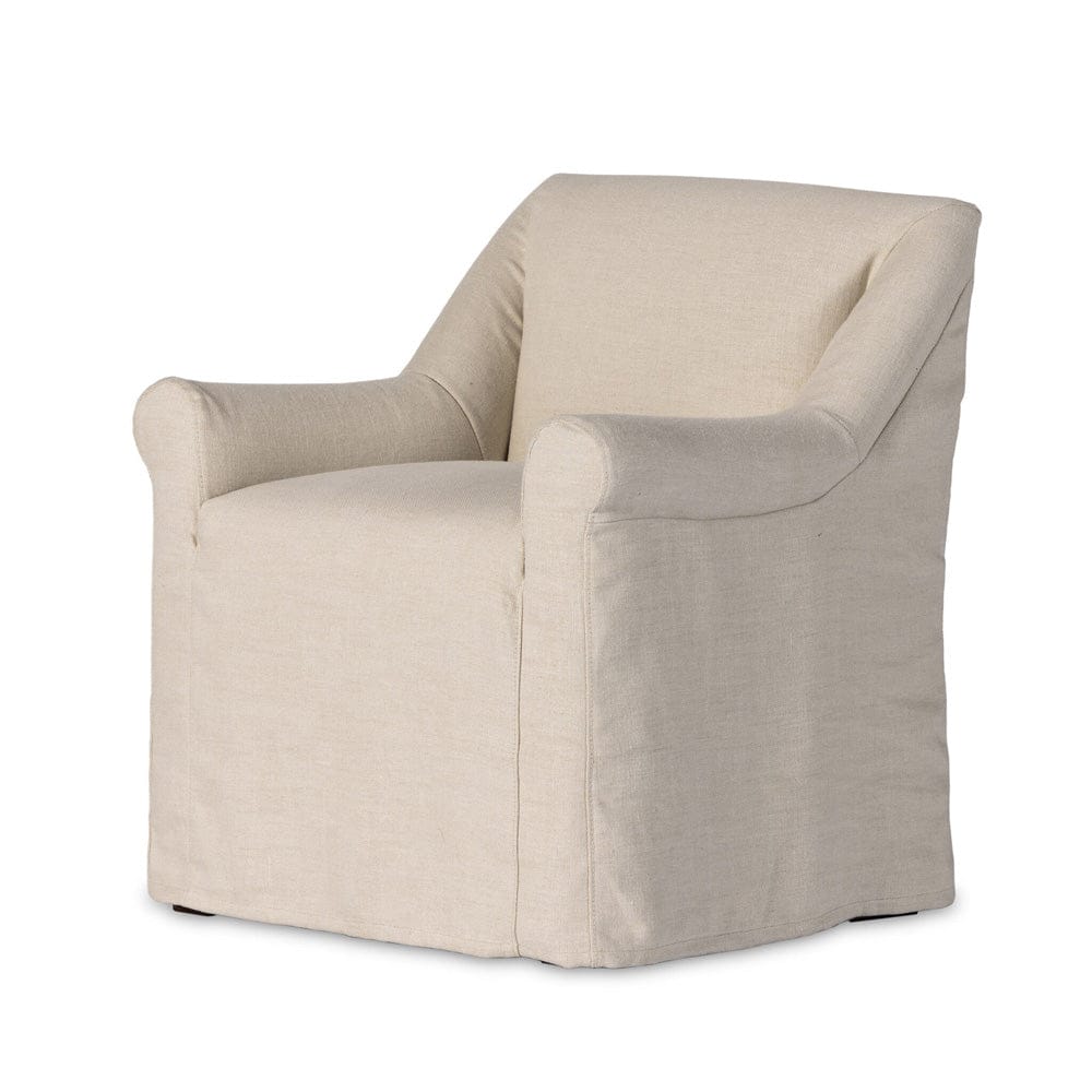 Four Hands - Bridges Slipcover Dining Armchair - Brussels Natural - 232437-001 view 2
