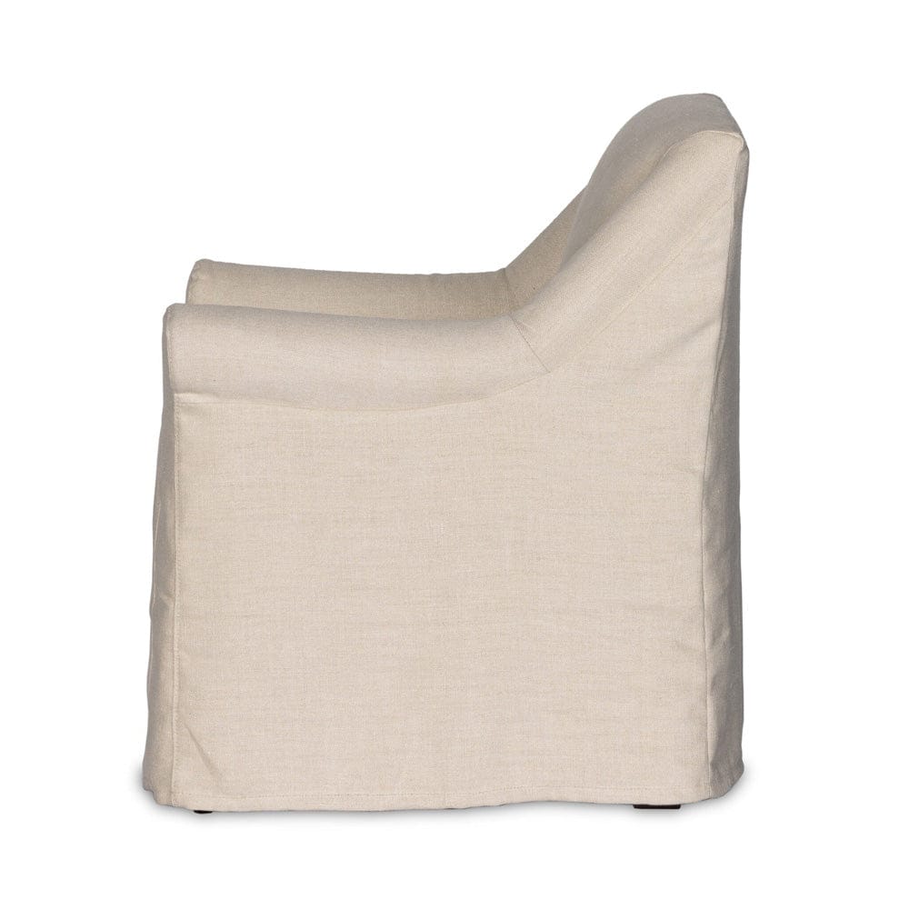 Four Hands - Bridges Slipcover Dining Armchair - Brussels Natural - 232437-001 view 3