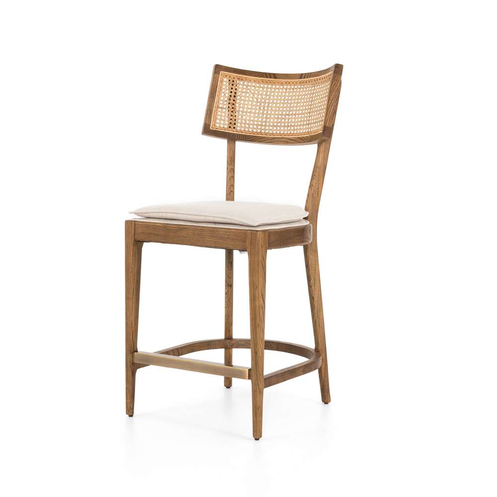 Four Hands - Britt Stool - Savile Flax - Counter - 224123-035 veiw 1