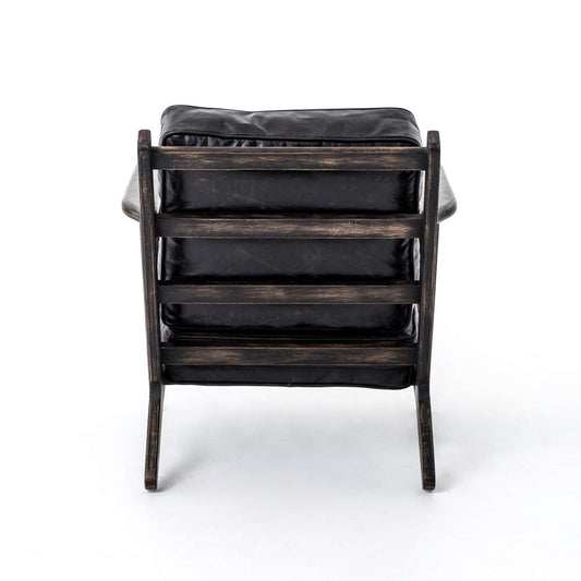 Four Hands - Brooks Lounge Chair - Rialto Ebony - 105917-007 veiw 2