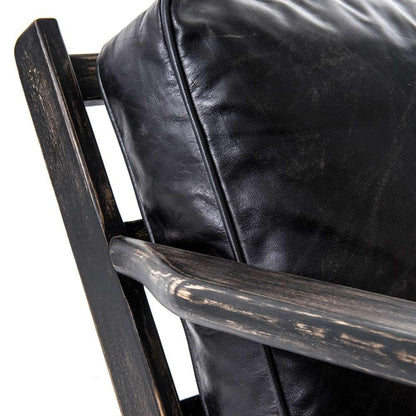 Four Hands - Brooks Lounge Chair - Rialto Ebony - 105917-007 veiw 4