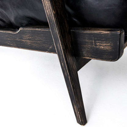 Four Hands - Brooks Lounge Chair - Rialto Ebony - 105917-007 veiw 5