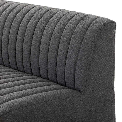 Four Hands - Build Your Own Augustine Dining Banquette - FIQA Boucle Charcoal - 224326-004 veiw 6