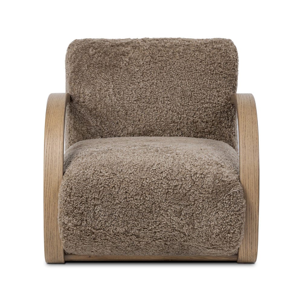 Four Hands - Burke Chair - Taupe Shearling - 248102-006 view 1