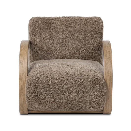 Four Hands - Burke Chair - Taupe Shearling - 248102-006 view 1