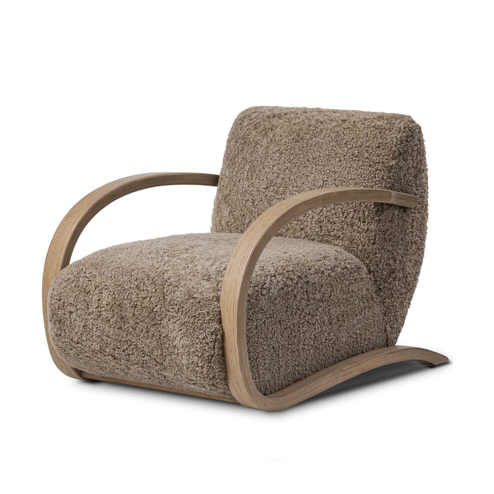 Four Hands - Burke Chair - Taupe Shearling - 248102-006 view 2