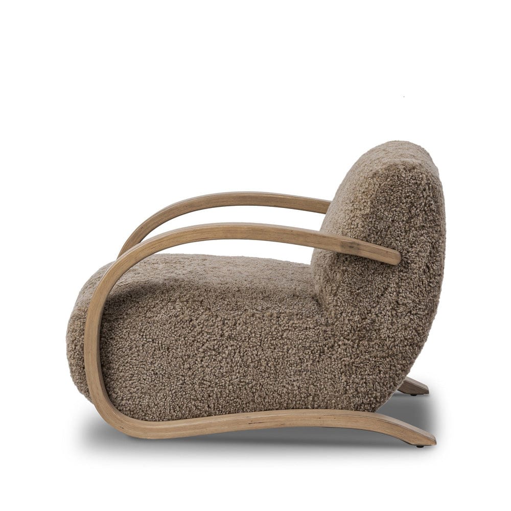 Four Hands - Burke Chair - Taupe Shearling - 248102-006 view 3